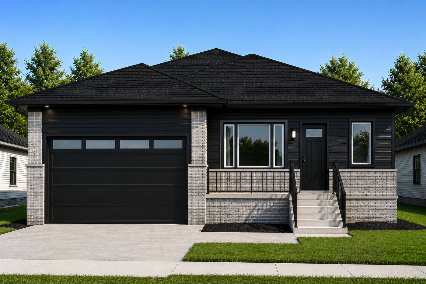 Front elevation rendering of an ADR new construction home